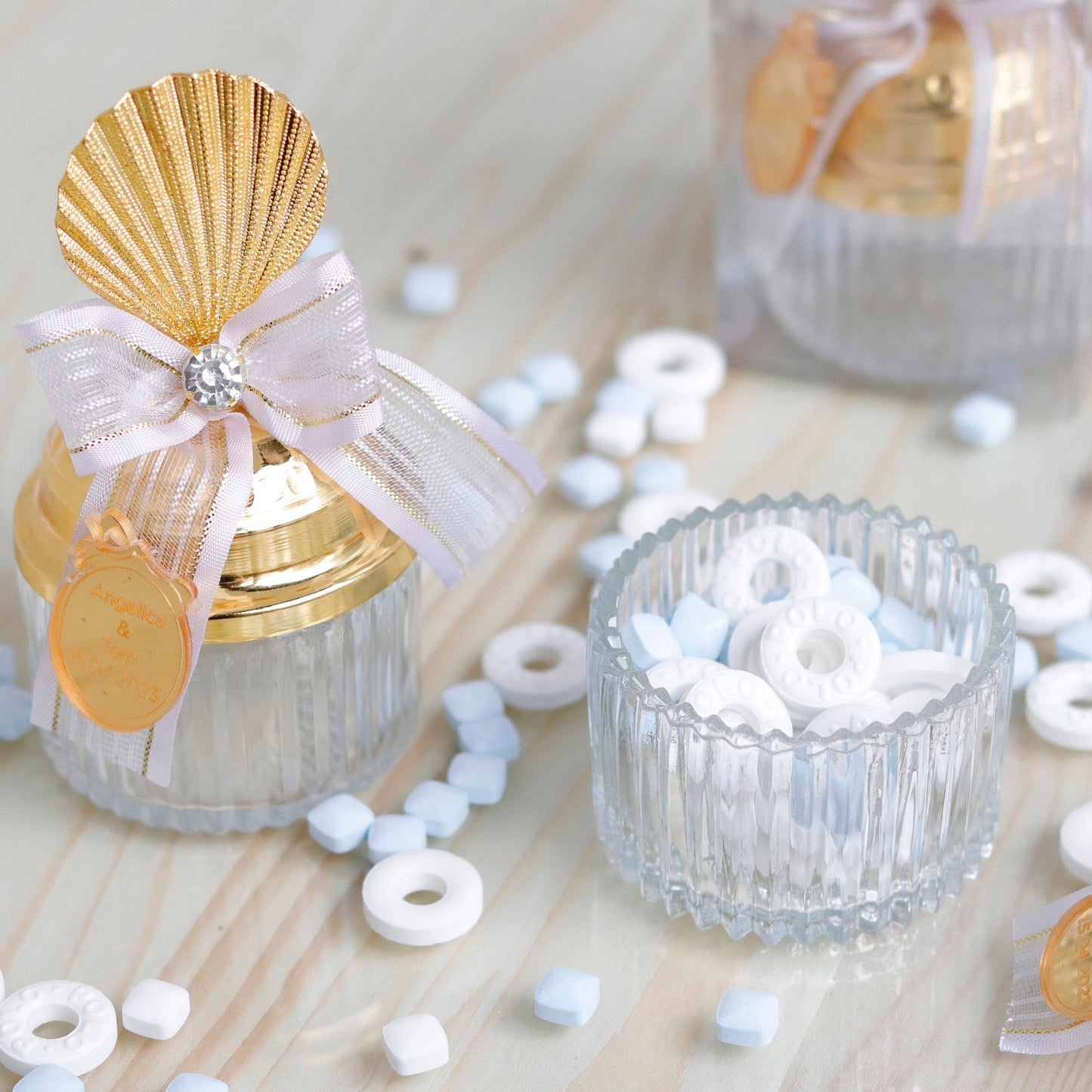 Handmade Beach Wedding and Party Favors | Candy Dish Favors | Mint Box Gifts for Guests | Luxury Event Favors| Custom Wedding Favors