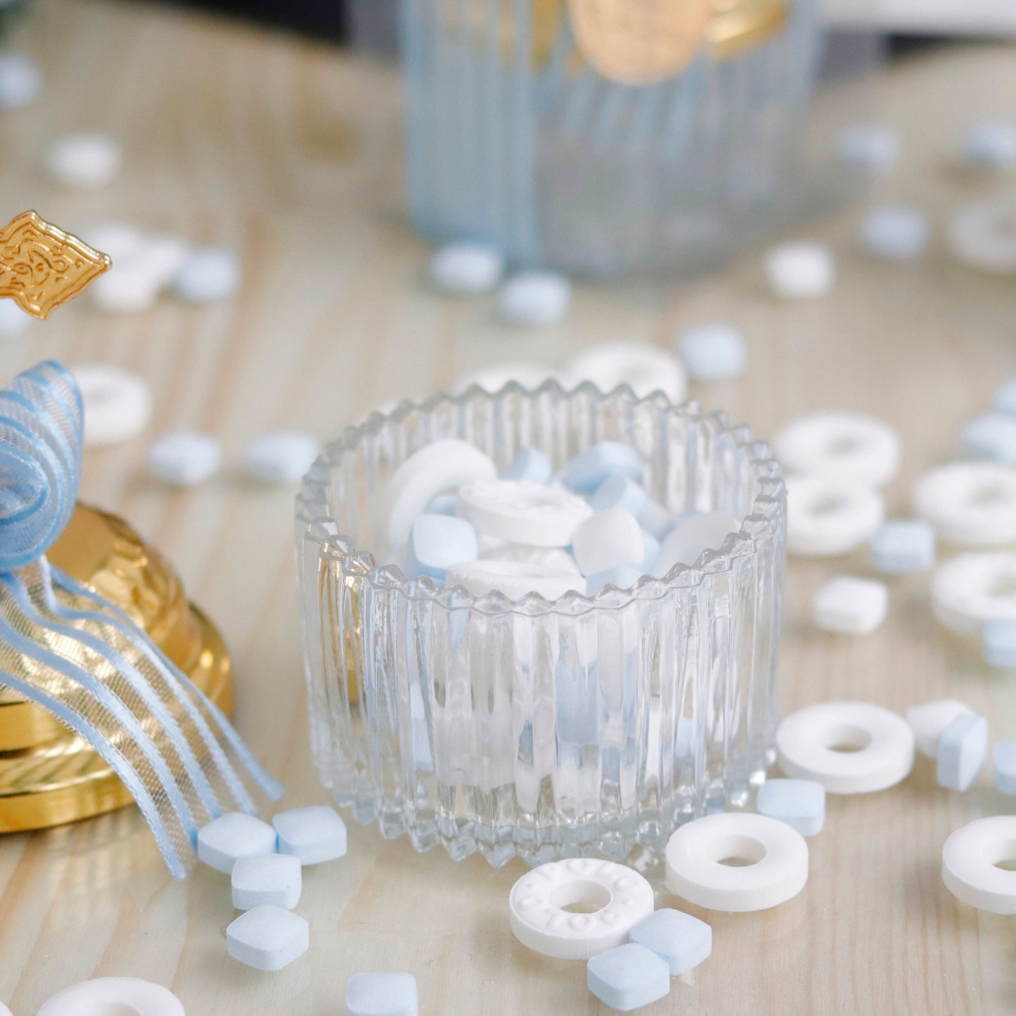 Baptism Party Favor | Cross-Top Candy Jar | Elegant Thank You Favors for Christening | Luxury Candy Dish Favor | Bulk Gift for Guests