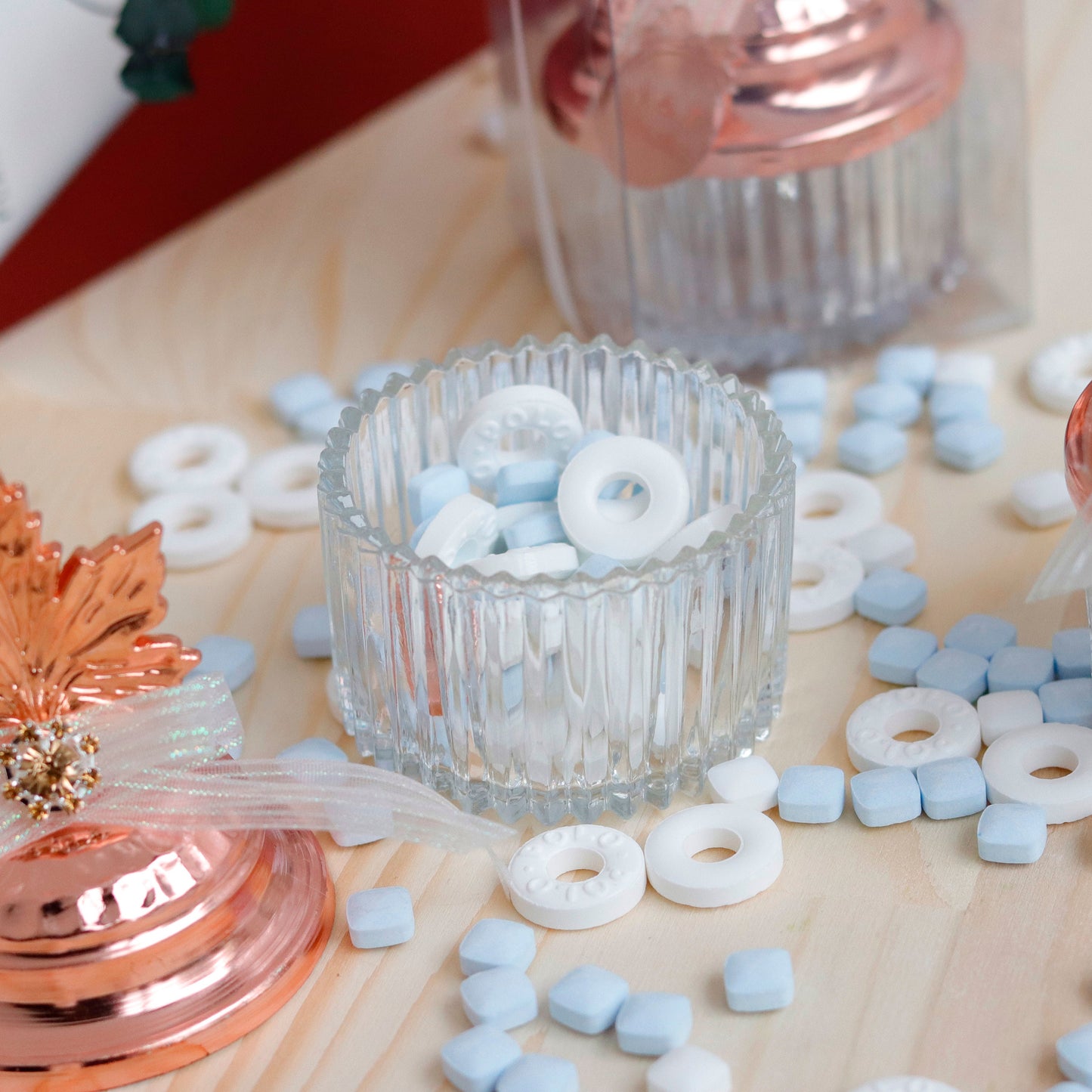 Floral Wedding Favors | Elegant Leaf-Lid Candy Dishes | Personalized Mint Favors | Unique Wedding Favors | Practical Keepsake for Guests