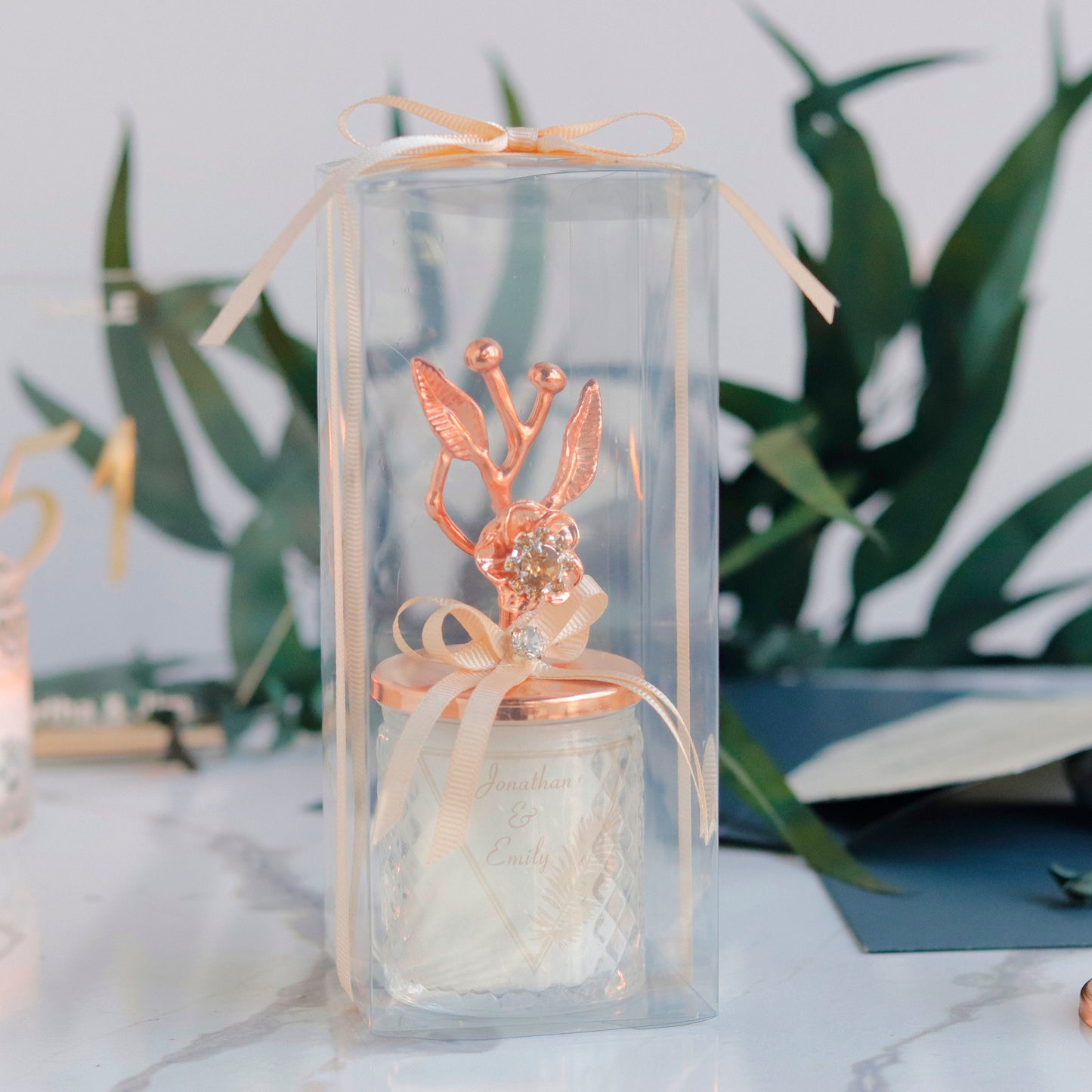 Elegant Candle Favors | Luxury Wedding Favors | Unique Personalized Favors | Thank You Gifts for Guests