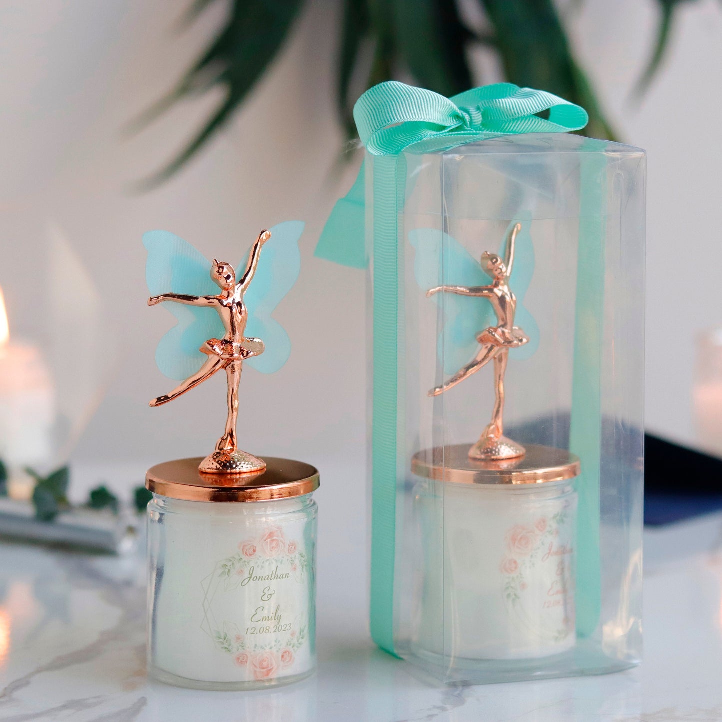 Luxury Baby Shower Favors, Elegant Quinceanera Candle Favors, Sweet 16 Ballerina Party Favors, Bulk Thank You Gifts for Guests