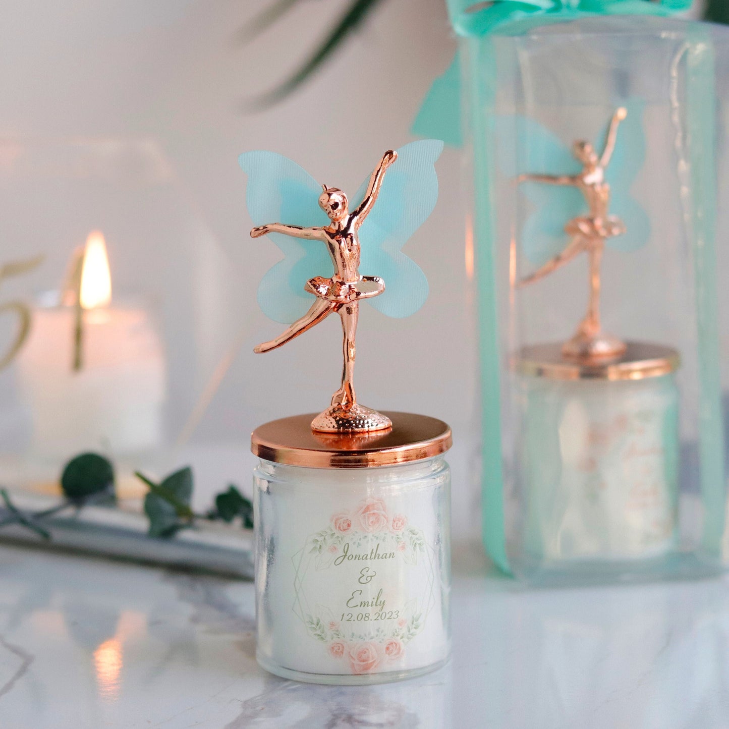 Luxury Baby Shower Favors, Elegant Quinceanera Candle Favors, Sweet 16 Ballerina Party Favors, Bulk Thank You Gifts for Guests