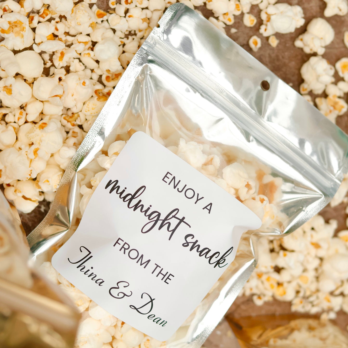 50 Pieces Midnight Snack Bags, Wedding Favor Bags, Wedding Treat Bags, Popcorn Favors, Bridal Shower Favors, Rehearsal Dinner Favors