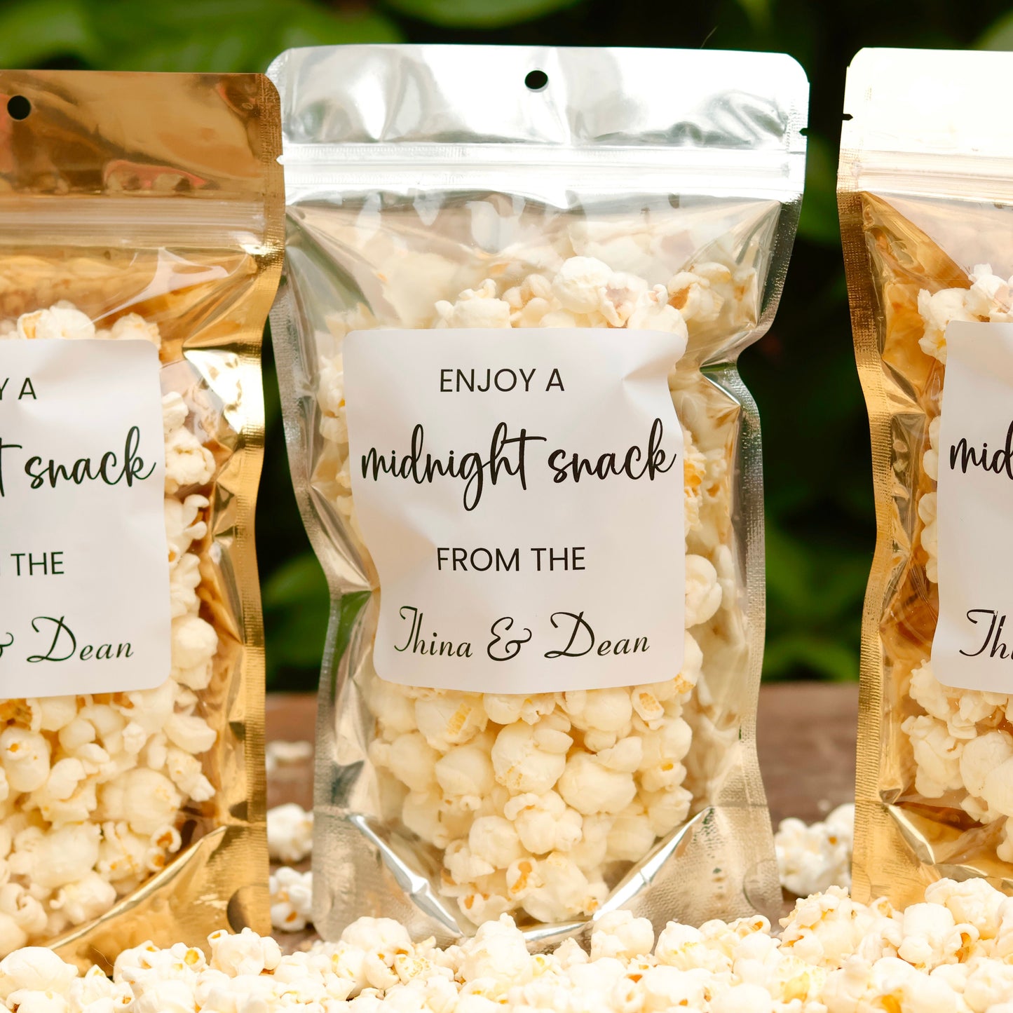 50 Pieces Midnight Snack Bags, Wedding Favor Bags, Wedding Treat Bags, Popcorn Favors, Bridal Shower Favors, Rehearsal Dinner Favors