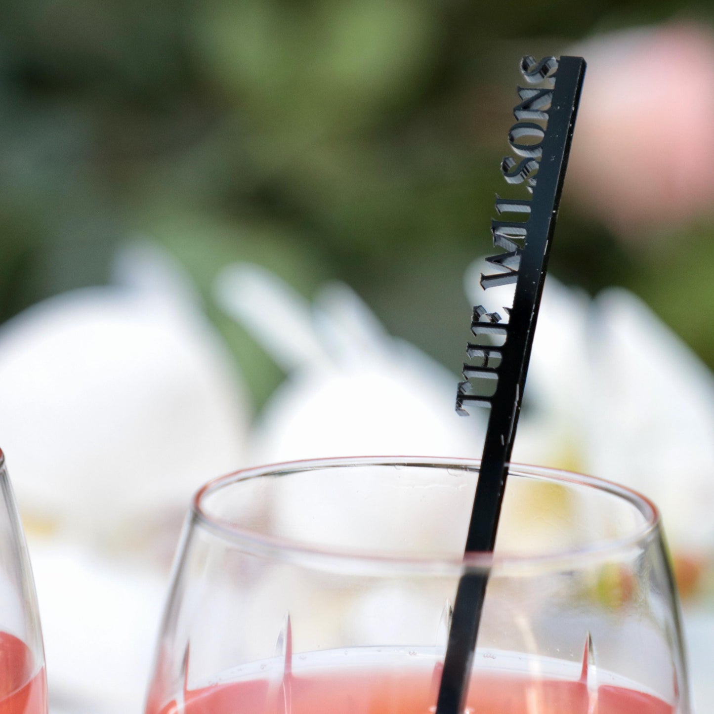 Personalized Drink Stirrers 50 PCS - Wedding Cocktail Sticks - Engagement, Birthday & Baby Shower Favors - Signature Drink Party Decor