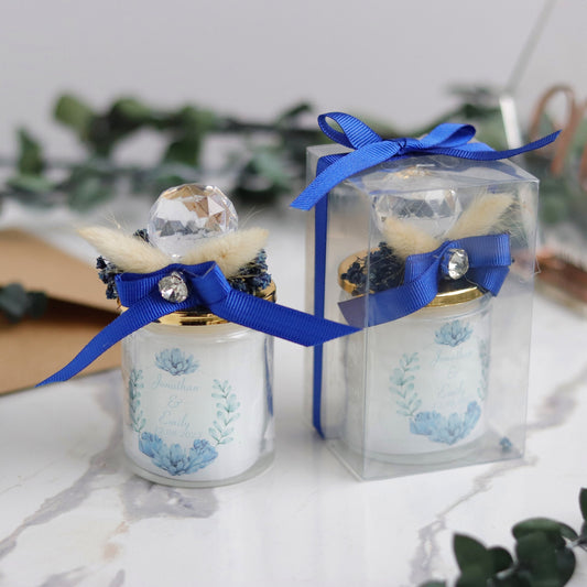 Classy Candle Favors for Weddings & Parties - Wedding Favor with Flowers, Elegant Wedding Favors, Bulk Candle Party Favors