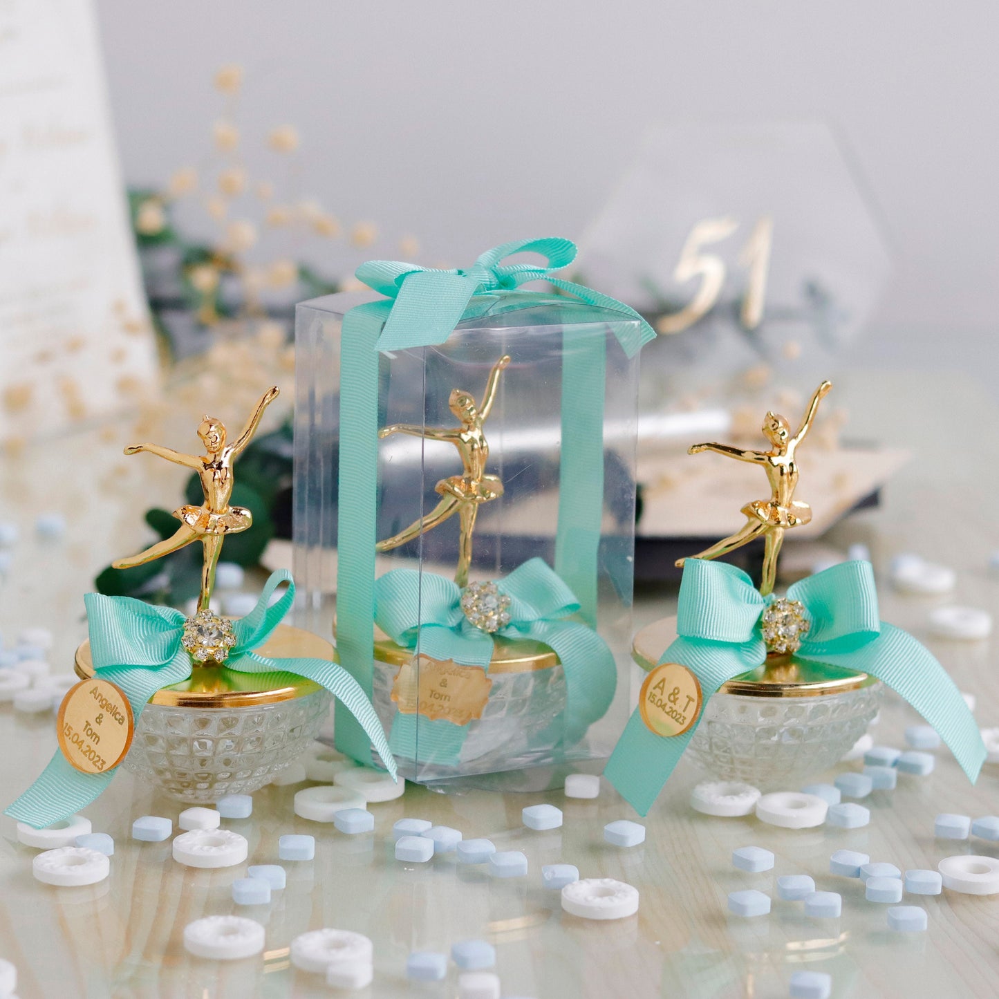 Custom Baby Shower Favors | Ballerina Candy Dish | Elegant Birthday Favors | Unique Thank-You Gifts | Bulk Favors for Guests | Ballet Favors