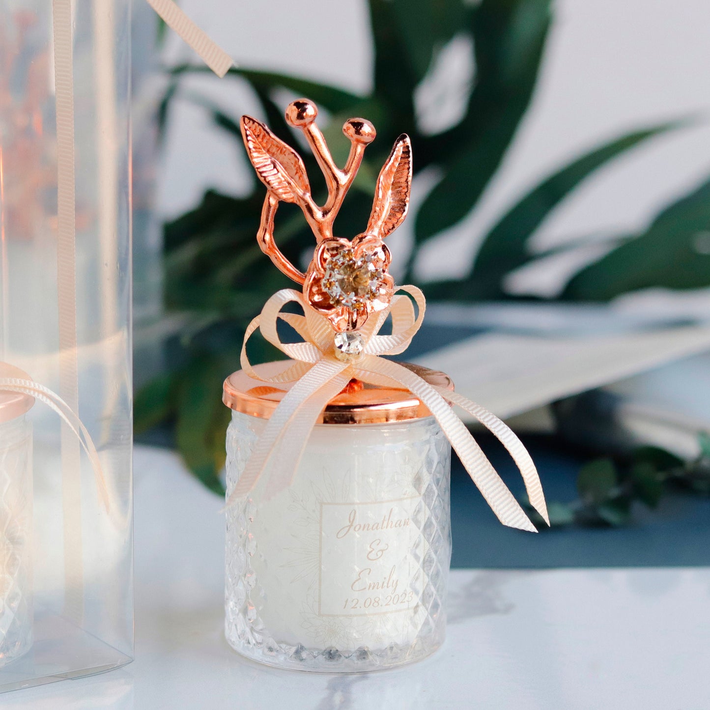 Elegant Candle Favors | Luxury Wedding Favors | Unique Personalized Favors | Thank You Gifts for Guests