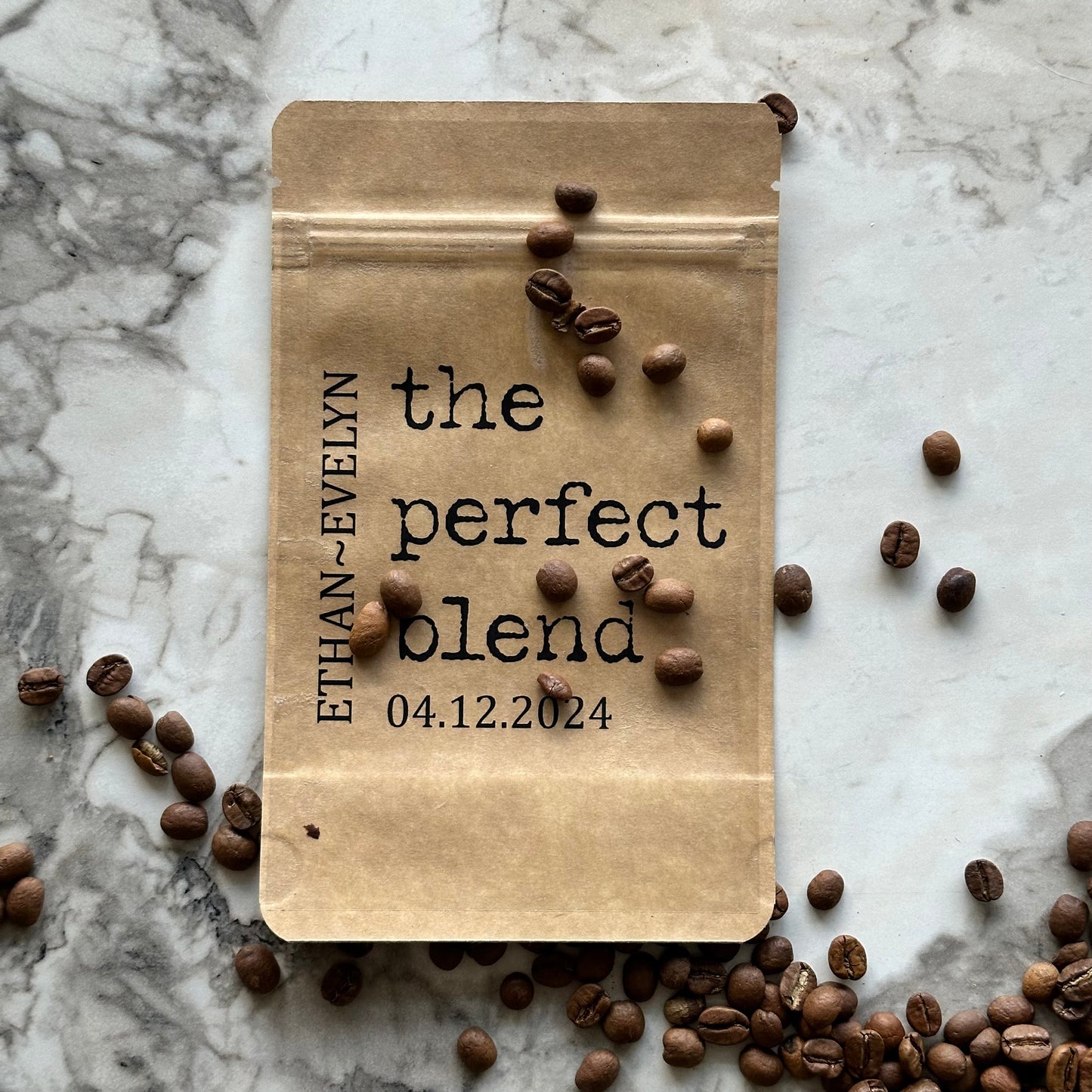Wedding Favor Bags, Bulk Wedding Favor for Guests, The Perfect Blend Coffee Bags, Stand up Pouch, Coffee Favors, Bridal Shower Favors