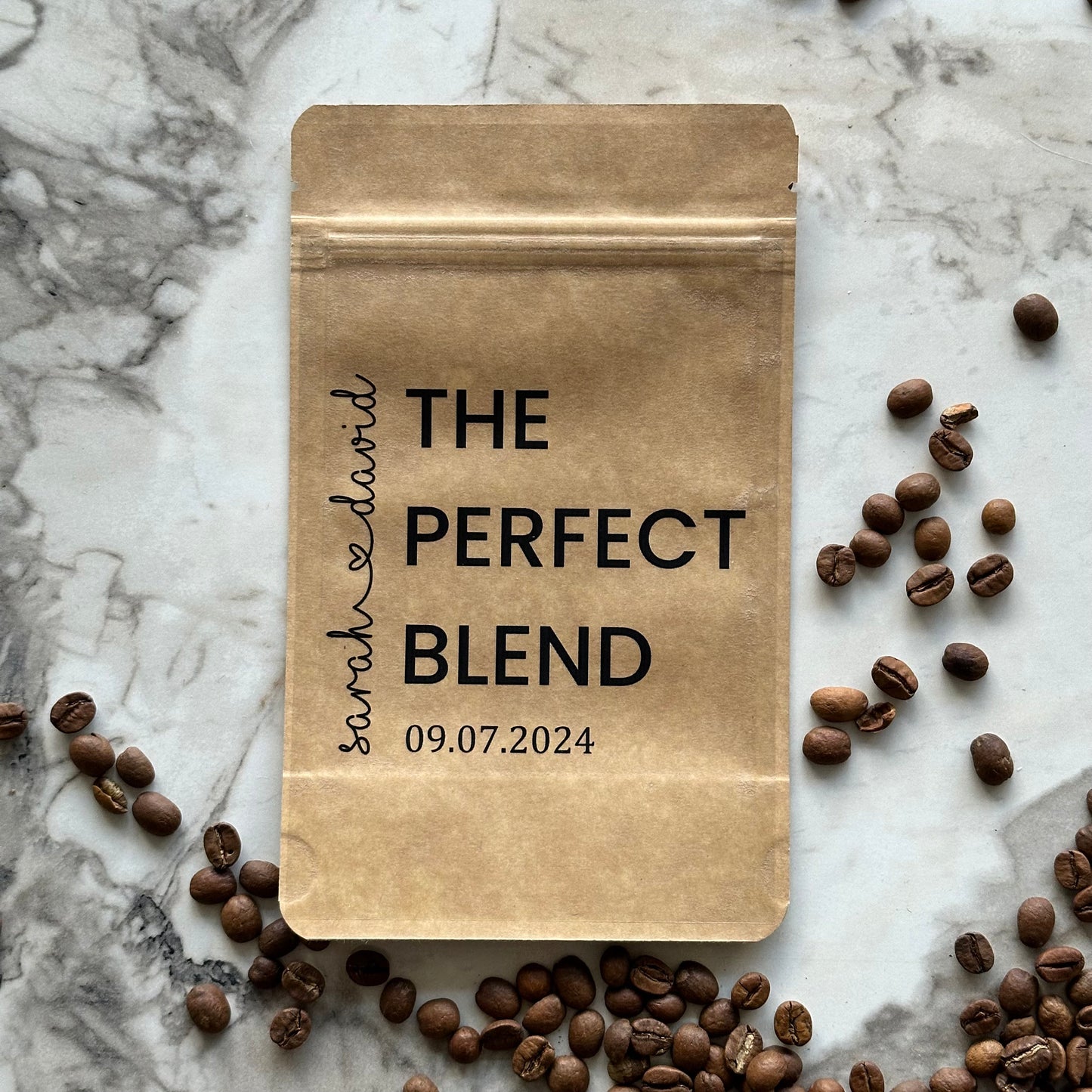 Wedding Favor Bags, Bulk Wedding Favor for Guests, The Perfect Blend Coffee Bags, Stand up Pouch, Coffee Favors, Bridal Shower Favors
