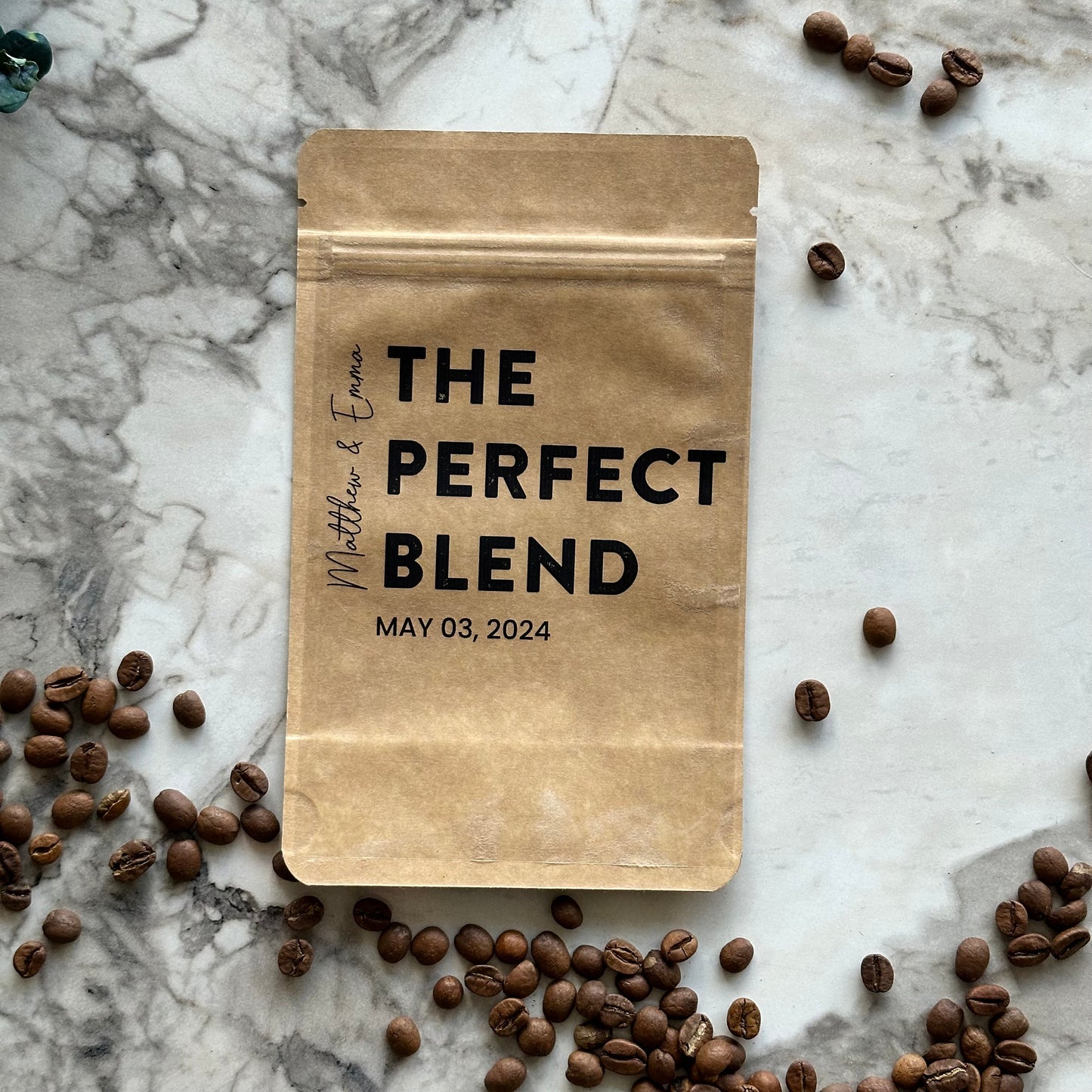 Wedding Favor Bags, Bulk Wedding Favor for Guests, The Perfect Blend Coffee Bags, Stand up Pouch, Coffee Favors, Bridal Shower Favors