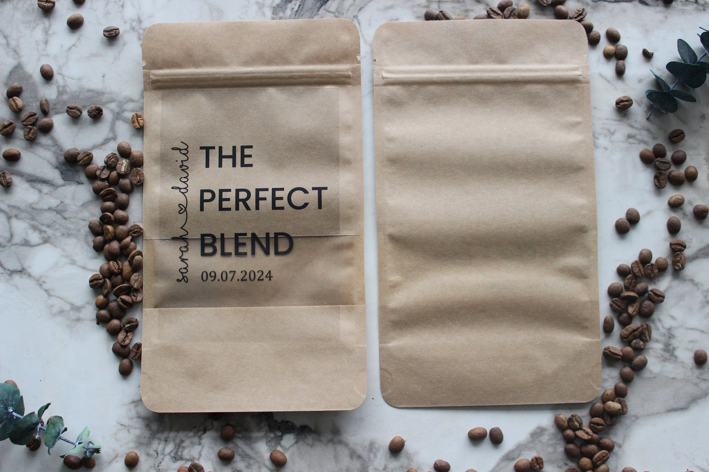 Wedding Favor Extra Large Coffee Favor Bags, Perfect Blend Coffee Bags, Bulk Wedding Favors, Bridal Shower Favors, Custom Wording Favor Bags