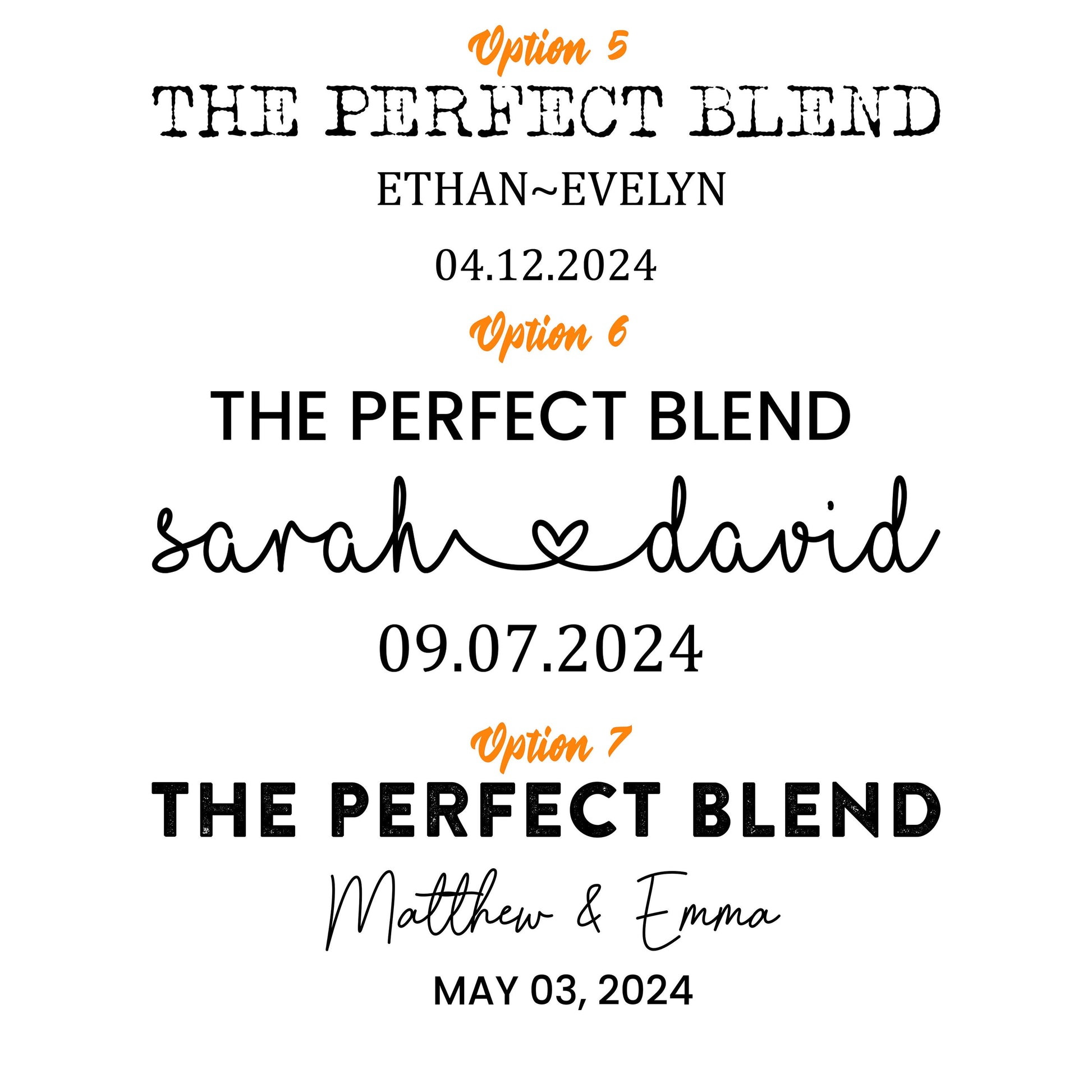 50 Pieces The Perfect Blend Coffee Bag, Wedding Favor White Coffee Pouch, Bridal Shower Favors, Kraft Zip Locked Custom Sticker Bags