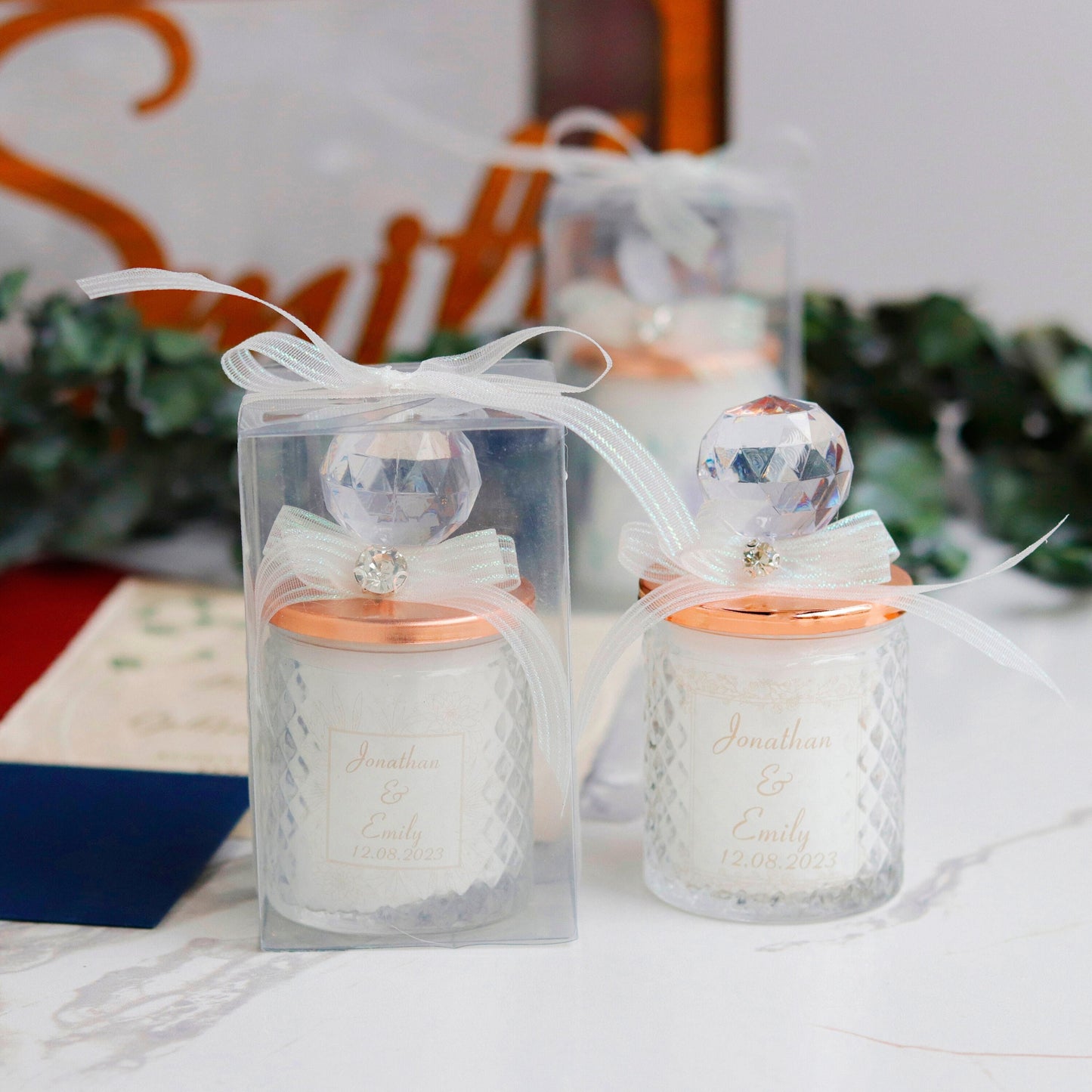 Bulk Candle Favors for Weddings, Luxury Custom Favors for Guests, Elegant Candle Favors, Perfect Thank You Gift