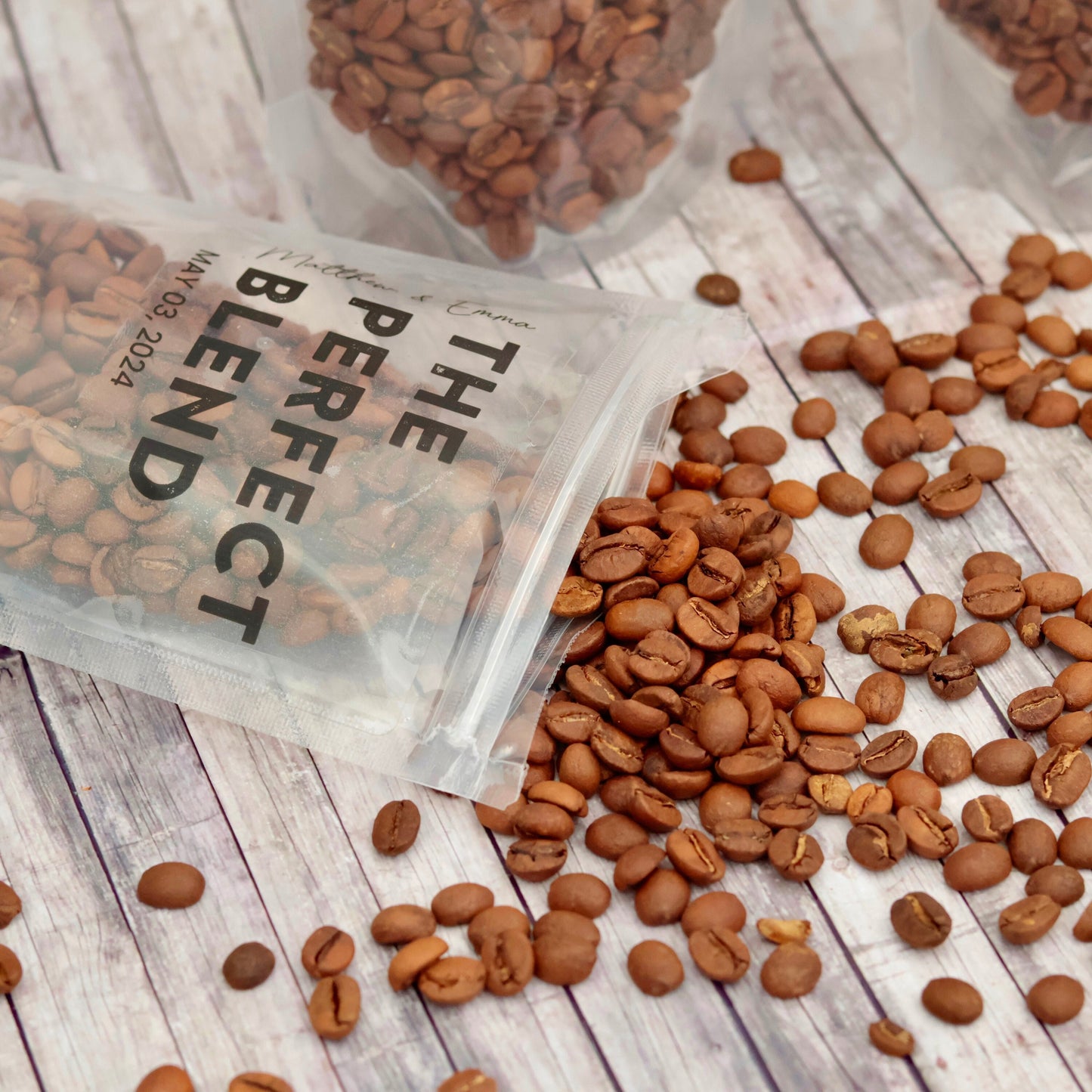 The Perfect Blend Coffee Pouches, Wedding Favor Bags, Personalized Wedding Favors, Rehearsal Dinner Favor, Bridal Shower Favors, Bulk Favor