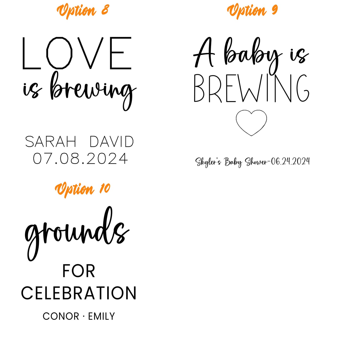 50 Pieces Wedding Favor Coffee Bags, The Perfect Blend, Custom White Coffee Pouch, Wedding Favors, Rehearsal Dinner, Engagement Party Favors