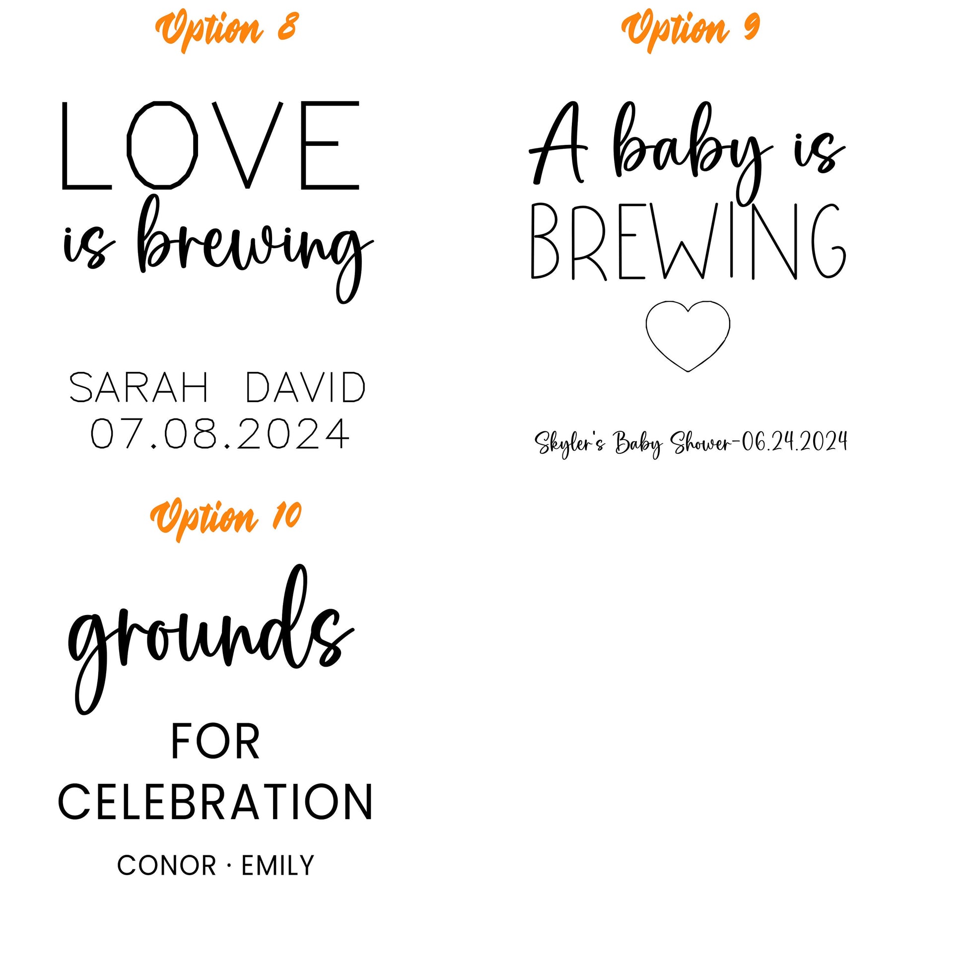 50 Pieces Wedding Favor Coffee Bags, The Perfect Blend, Custom White Coffee Pouch, Wedding Favors, Rehearsal Dinner, Engagement Party Favors