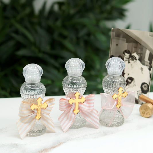 Baptism Favors Holy Water Bottle | Elegant Baptism Gifts | Favors for Baby Baptism Celebrations | Christening Favors |  Communion Gifts