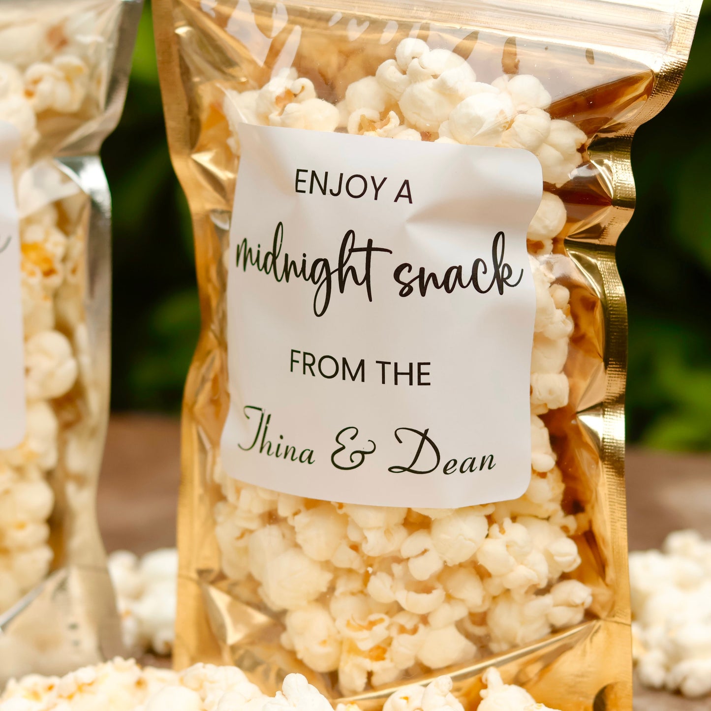 50 Pieces Midnight Snack Bags, Wedding Favor Bags, Wedding Treat Bags, Popcorn Favors, Bridal Shower Favors, Rehearsal Dinner Favors