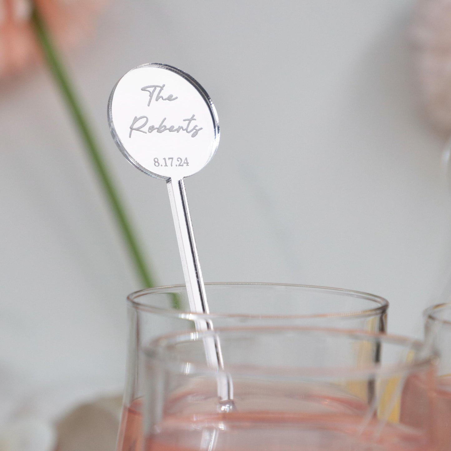 Personalized Wedding Stir Sticks, 50 Pieces Drink Stirrers, Cocktail Bar Favors, Signature Drink Accessories, Wedding Table Decors