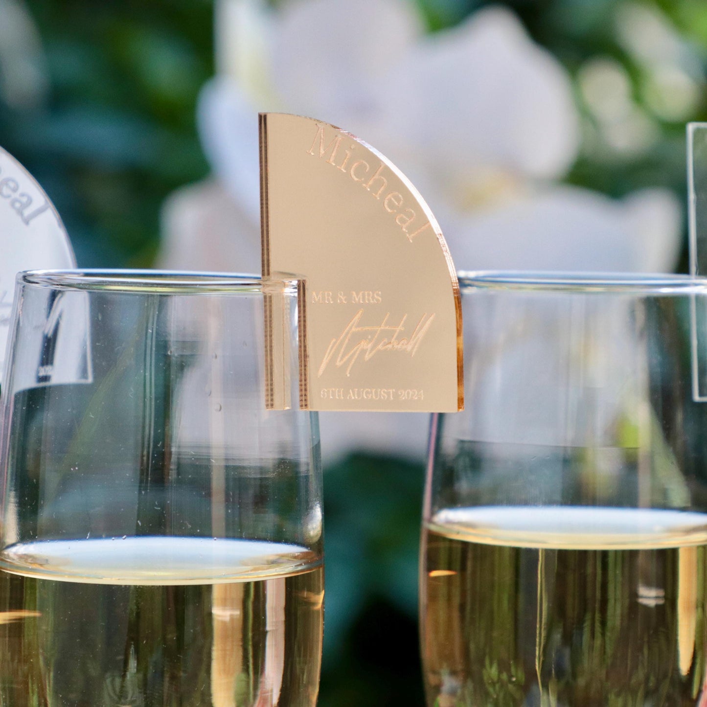 50 Pieces Wedding Favor Drink Tags, Drink Charms , Wedding Name Tags, Table Decor, Wedding Cocktail Charms, Wine Charms, Signature  Drink