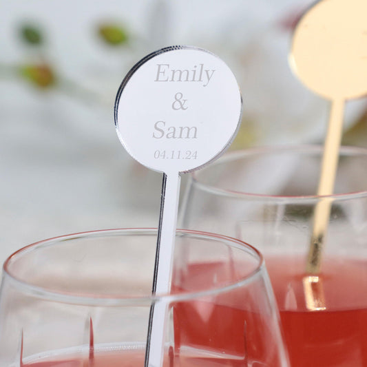 Personalized Wedding Drink Stirrers, 50 Pieces Stir Sticks, Wedding Decor, Wedding Drink Stirrers, Wedding Cocktail Bar Sticks, Table Decor