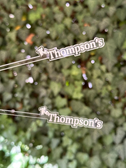 50 PCS Drink Stirrers, Wedding Drink Sticks, Cocktail Favors for Guests, Signature Drink, Wedding Table Decor, Wedding Serving & Dining